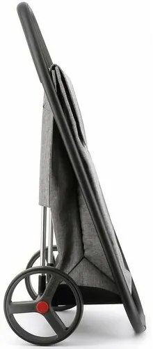 Rolser Com Tweed 8 Black Tube kerekesbevásárlótáska, szürke