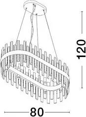 Függeszték Arany CROWN NOVA LUCE 9695217