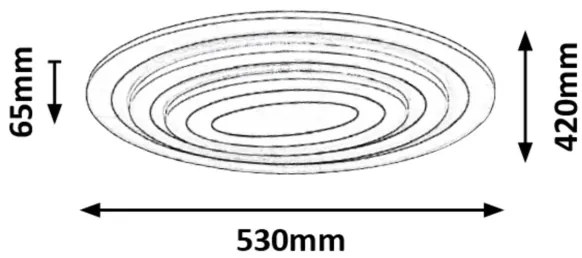 Rabalux 3097 - LED dimmelhető mennyezeti lámpatest TANELI LED/41W/230V + távirányító