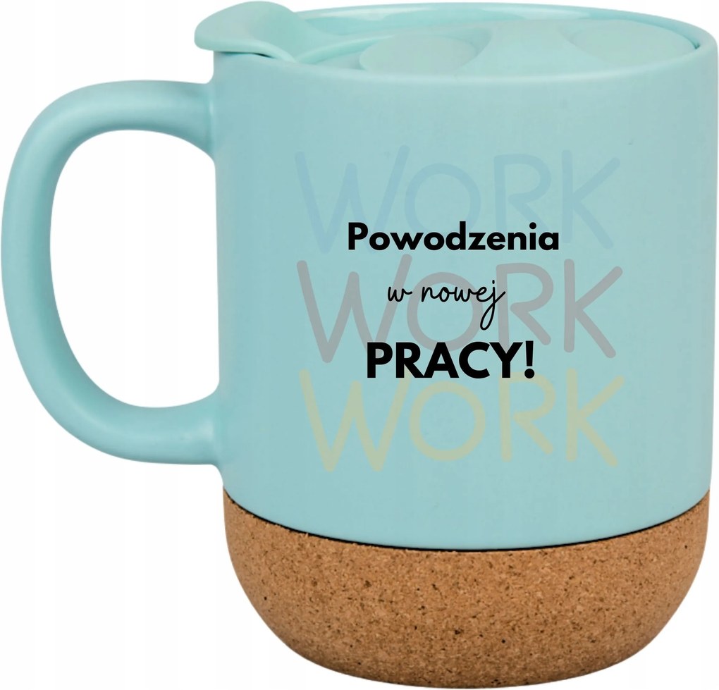 Kék Bögre Parafa Vicces Ajándék Siker Az Új Munkahelyen