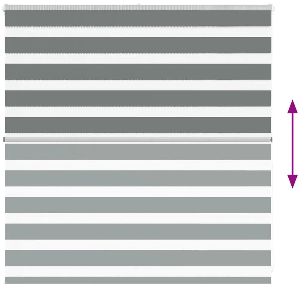 zebrafüggönnyel sötét szürke szövetszélesség 135,9cm poliészter
