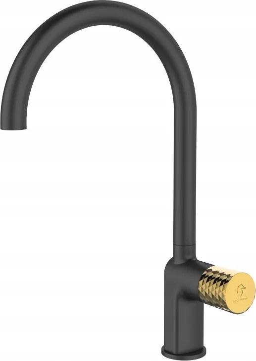 Álló Mosogató Csaptelep Ove Black Gold Sea Horse