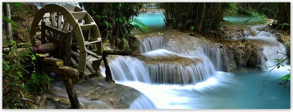 Fotótapéták 250x93 Fa malom a folyón