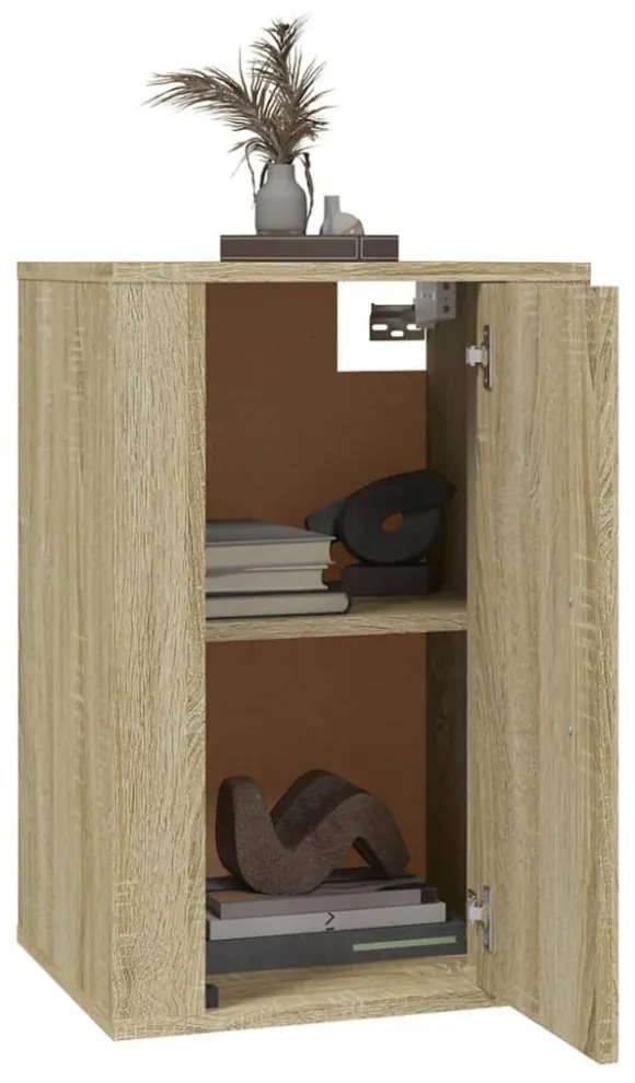 2 db sonoma tölgy fali TV-szekrény 40x34,5x60 cm