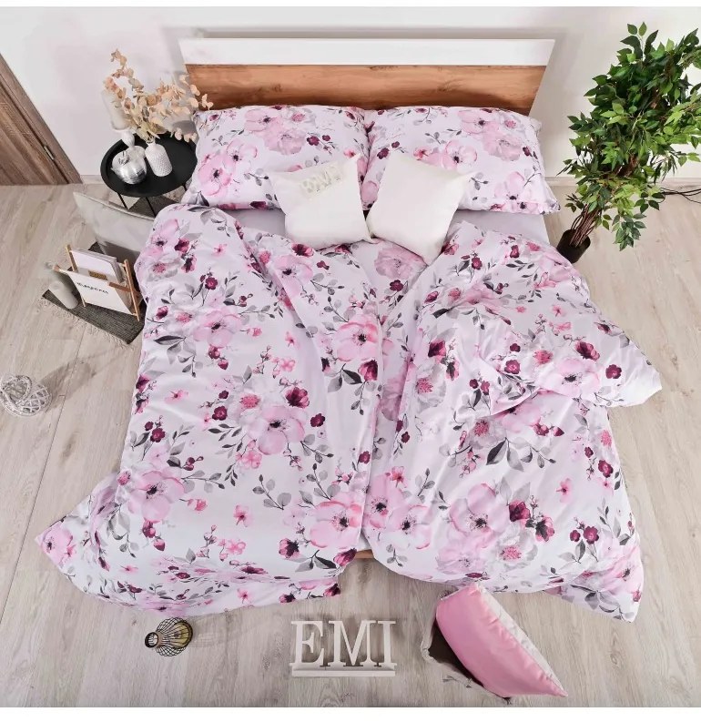 EMI Nelly szatén ágyneműhuzat, A kibővített egyszemélyes ágy szett tartalma: 1x 140x220 + 1x 70x90