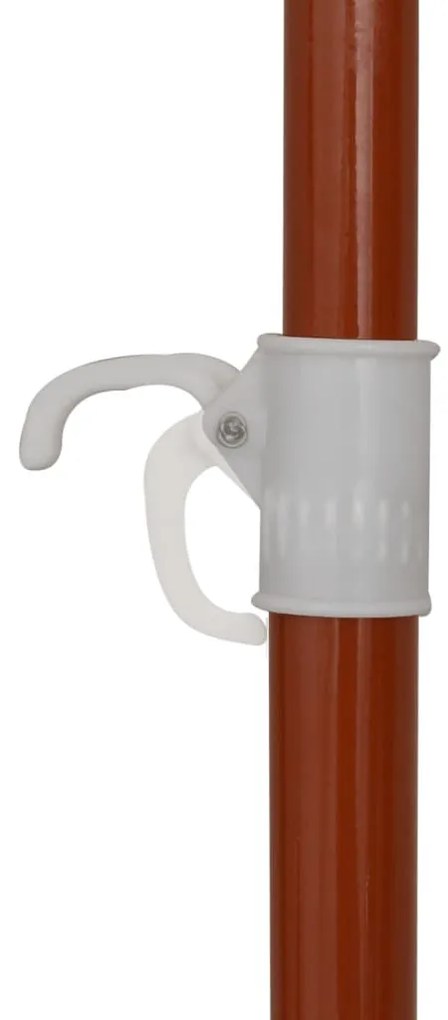 Antracitszürke napernyő acélrúddal 240 cm