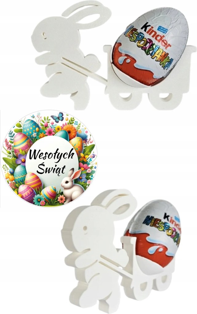 Húsvéti ajándék nyuszi tojás figura dekoráció karácsonyi állvány