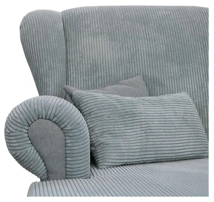 Szürkéskék kordbársony heverő Lord – Ropez