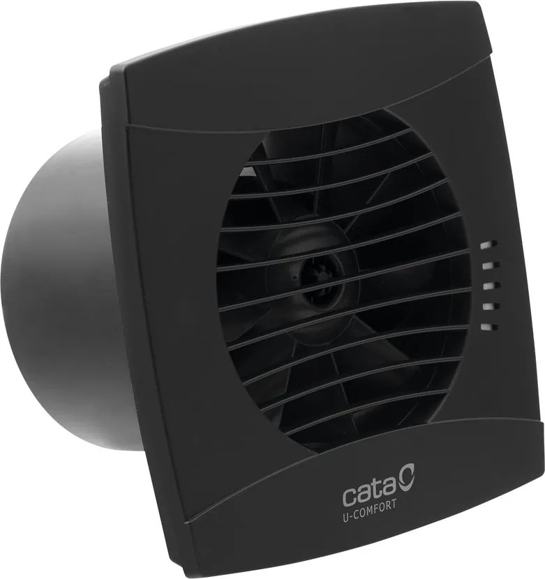 Cata Cata, UC-12 T axiál fürdőszobai ventilátor időzítővel, 12W, cső 120mm, fekete, 01302000