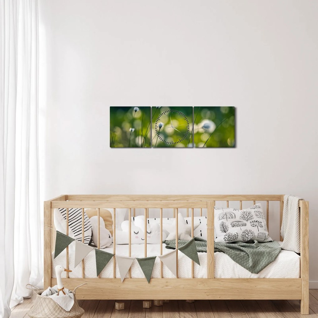 Kép - Fű (órával) (90x30 cm)