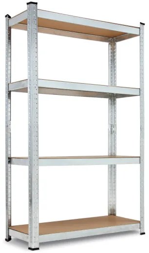 monzana® Polc 160x90x40 cm - ezüst