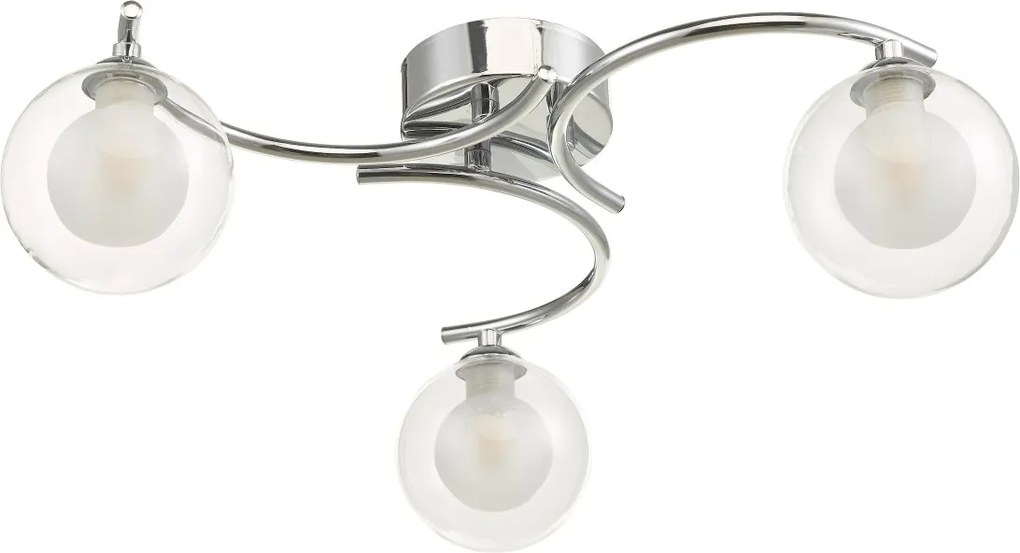 Dar Lighting modern mennyezeti lámpa nakita csiszolt króm darnak5350-04