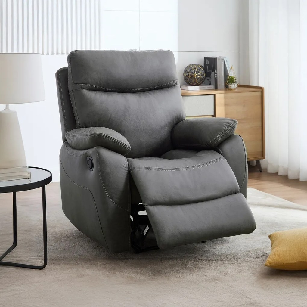 4092 GREY3 pozicionáló fotel vintage, szürke