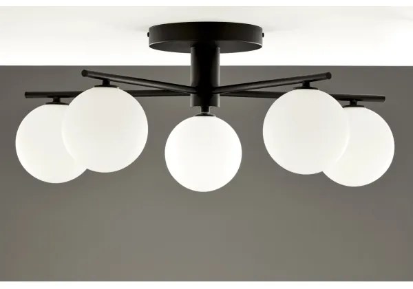 Jupiter 2049 - Felületre szerelhető csillár PRATO 5xG9/14W/230V fekete/fehér