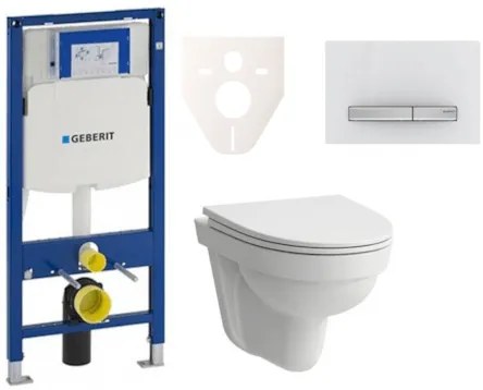 Fali WC szett Geberit előtétfalas szereléshez + Laufen Pro Nordic WC SIKOGES3H8