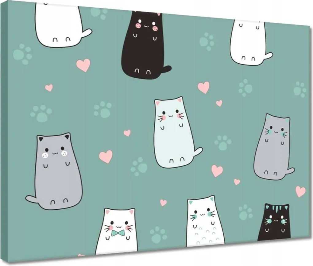 Vászonkép 40x30 Cica Cicák Macskák