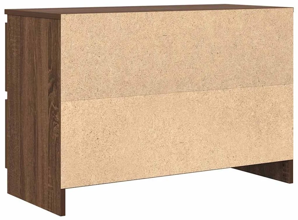 barna tölgyszínű szerelt fa TV-szekrény 80x35x54 cm