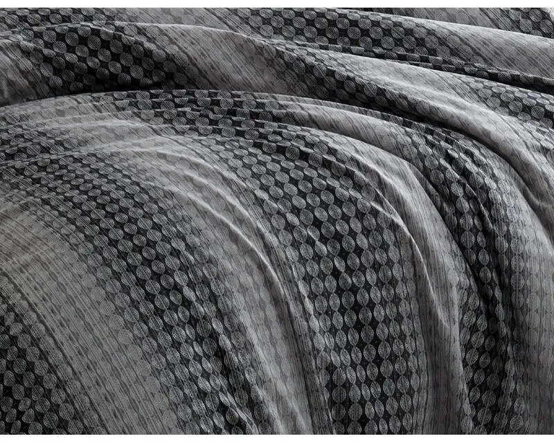 BedTex Pamut ágynemő Oberon szürke, 220 x 200 cm,2 db 70 x 90 cm