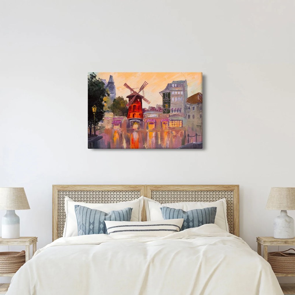 Kép - Moulin rouge, Párizs, Franciaország (90x60 cm)
