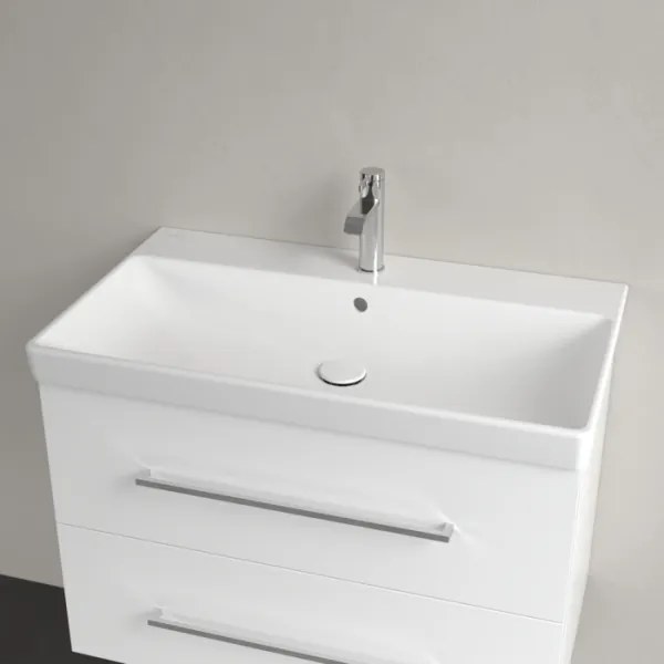 Villeroy & Boch 41568001 - Függesztett mosdó AVENTO 80x47 cm kerámia/fehér