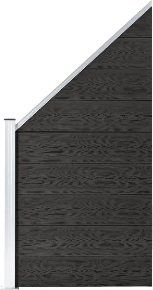 vidaXL szürke WPC kerítéspanel 95 x (105-180) cm
