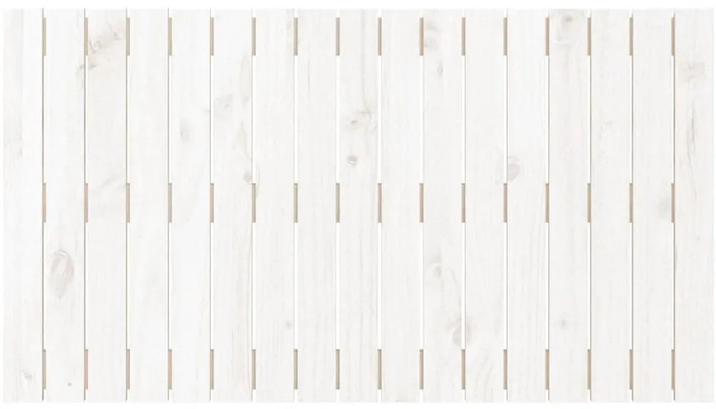 fehér tömör fenyőfa fali fejtámla 108 x 3 x 60 cm