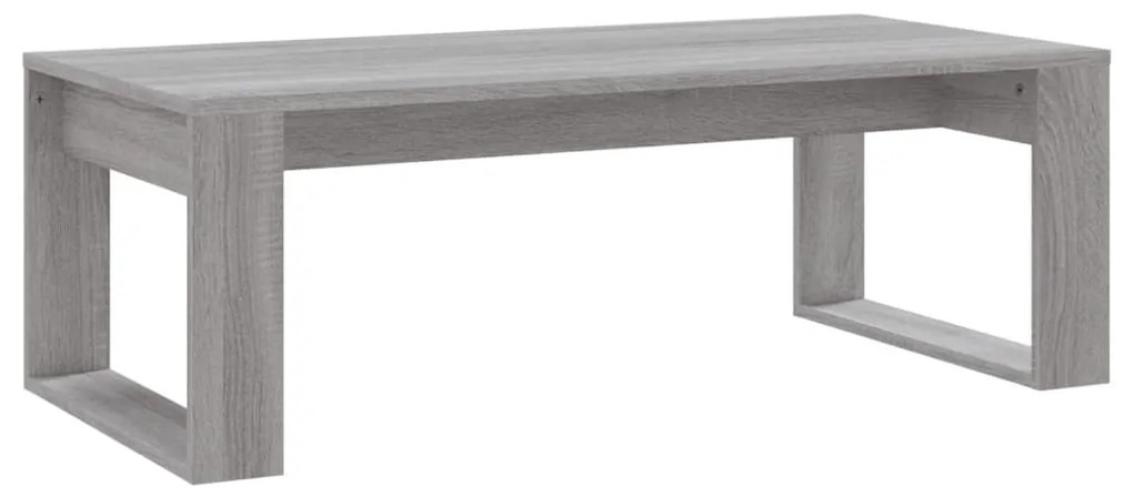szürke sonoma szerelt fa dohányzóasztal 102x50x35 cm