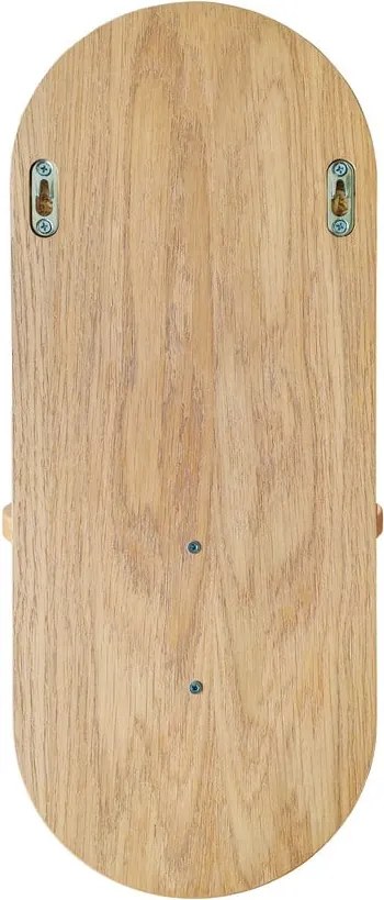 Natúr színű fali polc tölgyfa dekorral Soft – Woodman