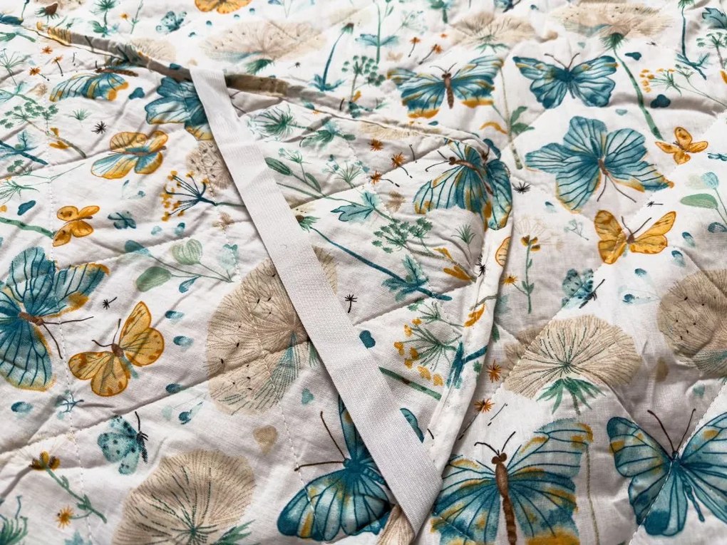 Ágytakaró ELIVINE fehér, 100% pamut Méret: 170 x 210 cm