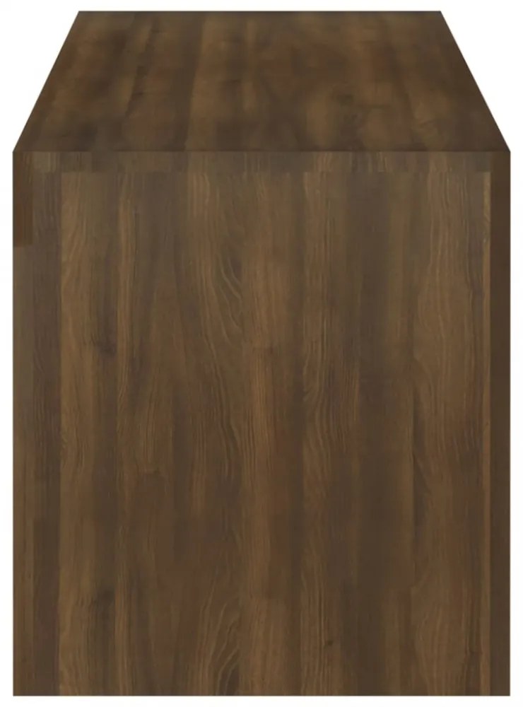 barna tölgyszínű TV-szekrény LED-világítással 120 x 35 x 40 cm