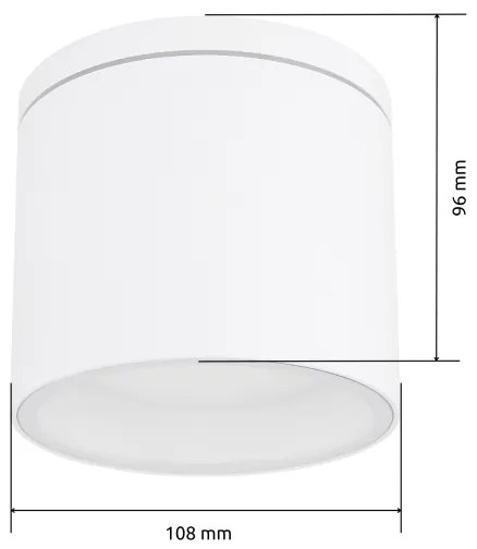 Globo 32063W - Kültéri mennyezeti lámpa ALCALA 1xGX53/11W/230V IP44