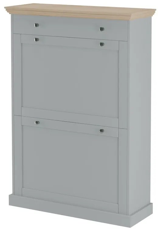 Szürke billenő ajtós cipőtartó Binz – Støraa