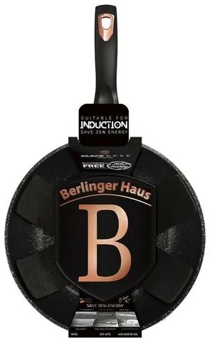 Berlinger Haus Black Rose Collection Wok serpenyő márvány felülettel, 30 cm
