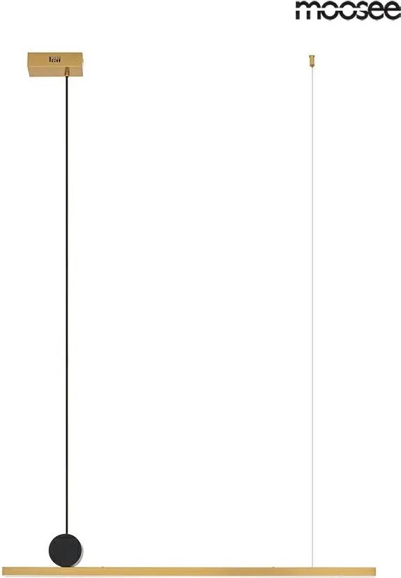 KING HOME MSE010100133 WAND Modern Led Függesztett Lámpa Fekete, Arany LED IP20