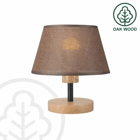 Brilagi - LED Asztali lámpa ANTHONY 1xE14/40W/230V tölgy/barna