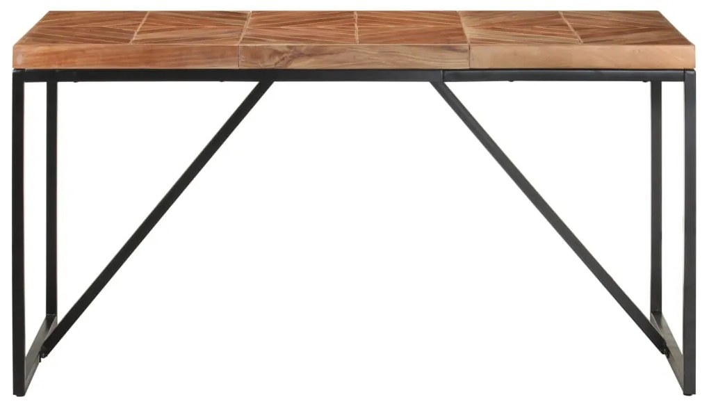 Tömör akác és mangófa étkezőasztal 140 x 70 x 76 cm