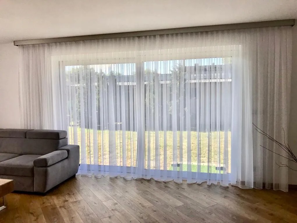 Függöny Kész Bambusz Napellenző Fehér Szalag 150 cm széles