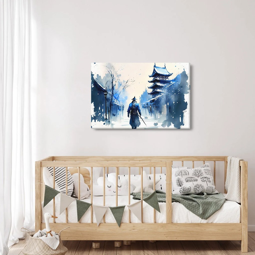 Kép - Szamuráj, akvárium (90x60 cm)