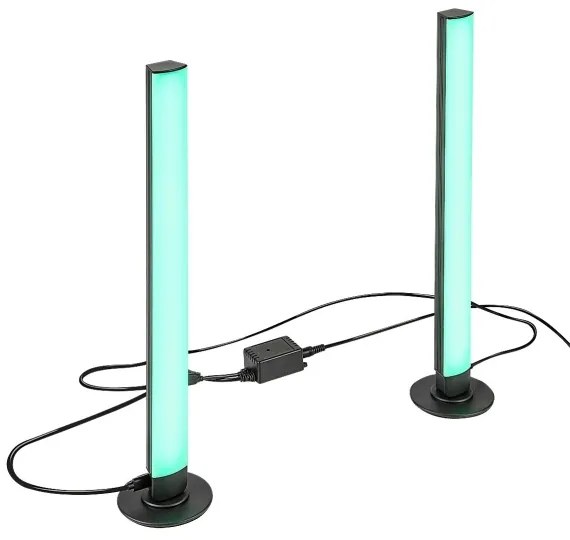 Rabalux 76014 - 2x LED RGB állítható asztali lámpa PACO LED/5W/5V