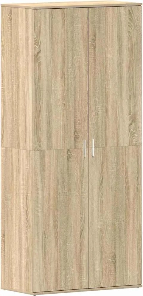 vidaXL Cipőszekrény polcokkal Sonoma tölgy 80 x 39 x 178 cm Faanyag