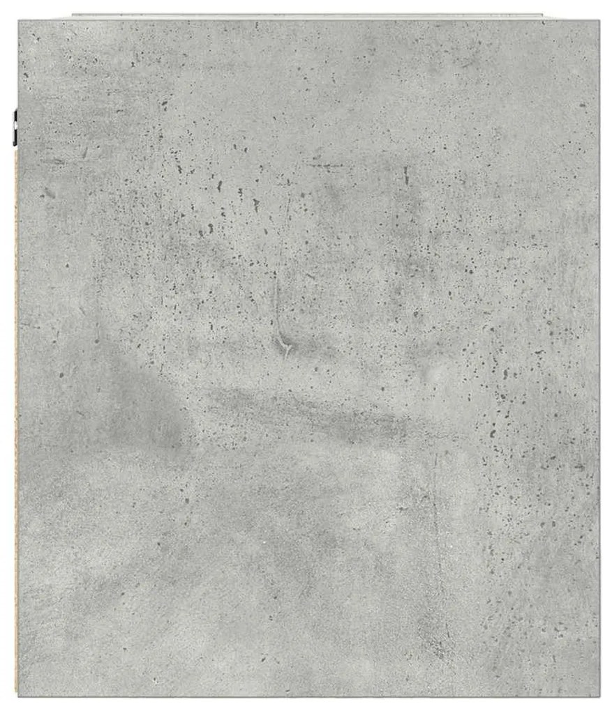 betonszürke falra szerelhető éjjeliszekrény 38x34x40 cm