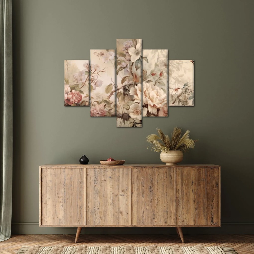 Kép - Vintage madár festmény (150x105 cm)