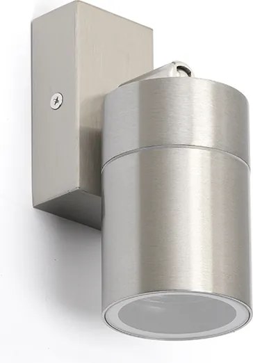 Kültéri fali lámpa acél IP44 forgatható és dönthető - Solo