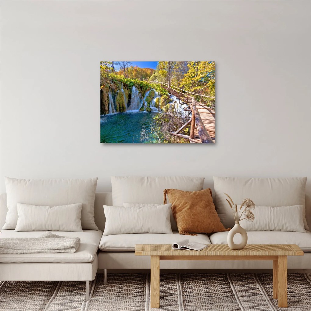 Kép - Bejárat a vízesésekhez (70x50 cm)
