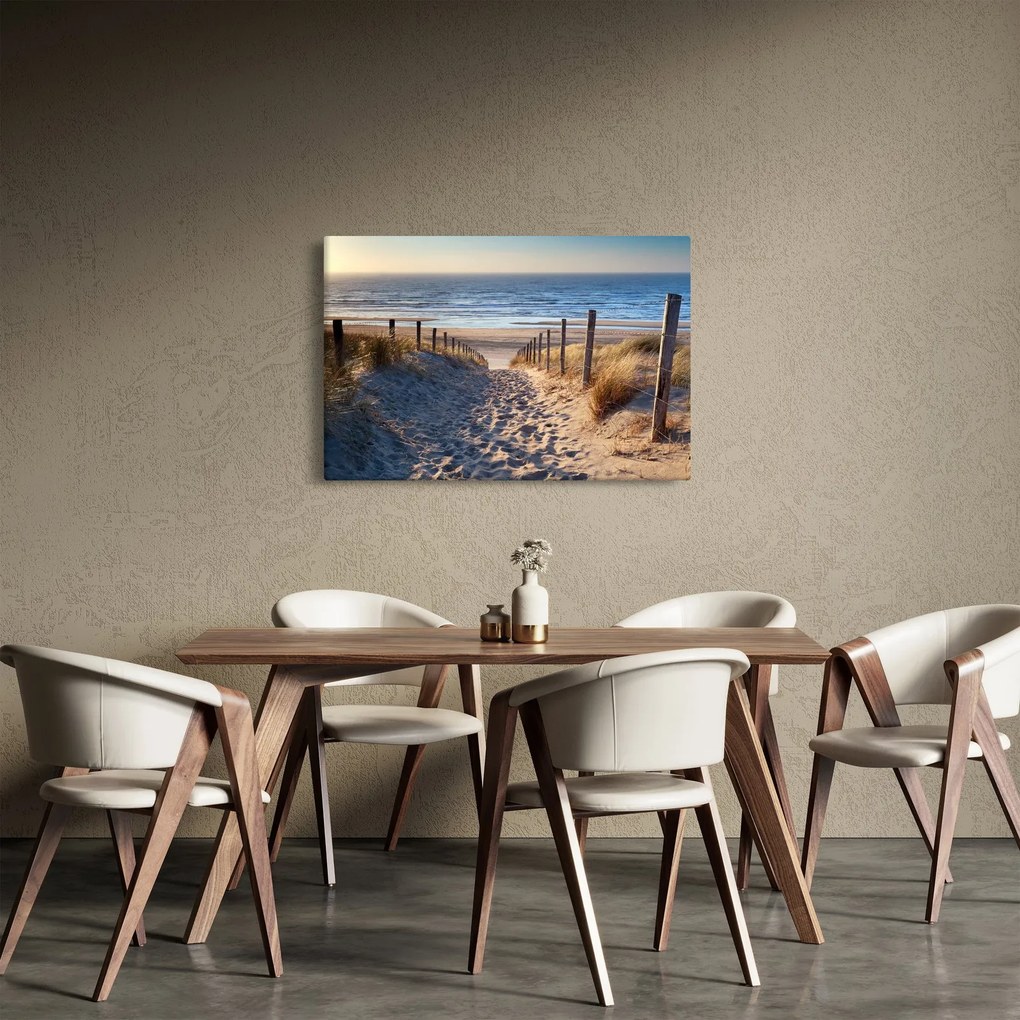 Kép - Út az északi-tengeri strandra, Hollandia (90x60 cm)