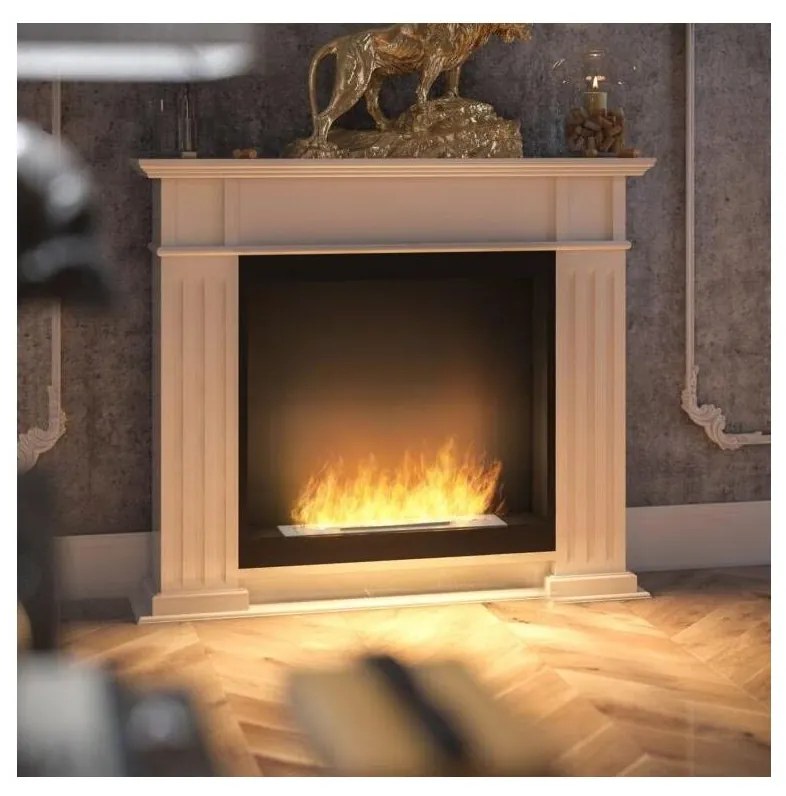 InFire - BIO Kandalló 115x100 cm 3kW fehér