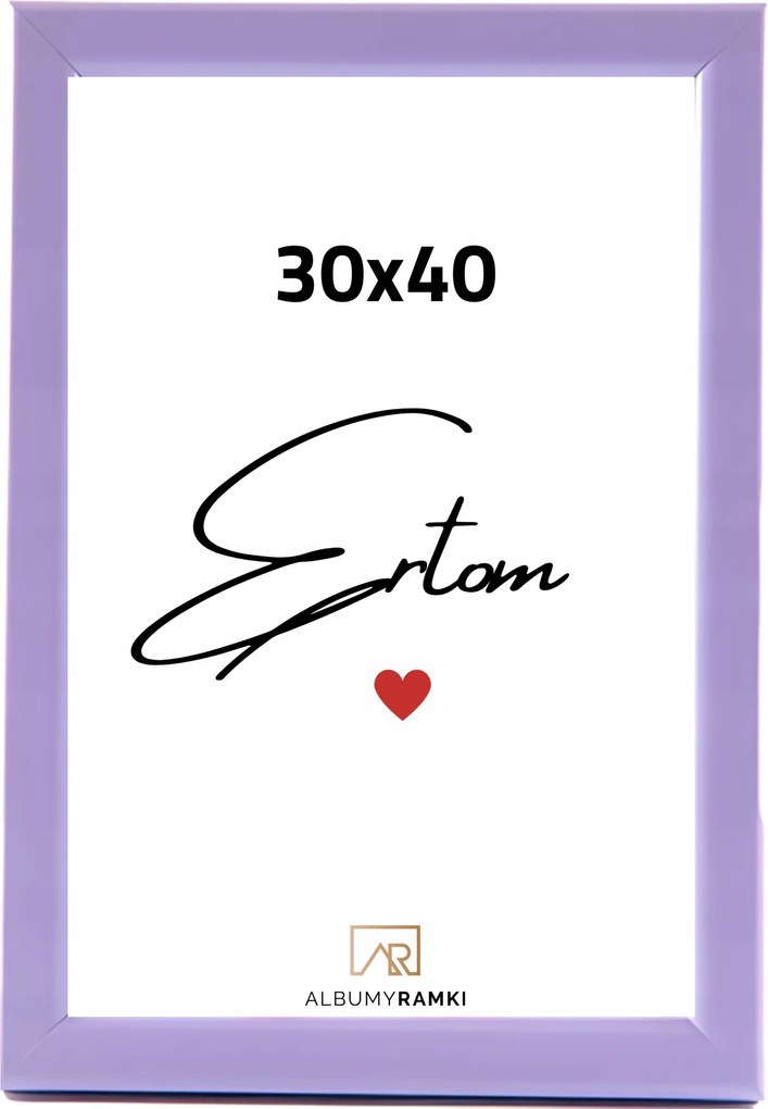 Képkeret 30x40 lila univerzális, üveg