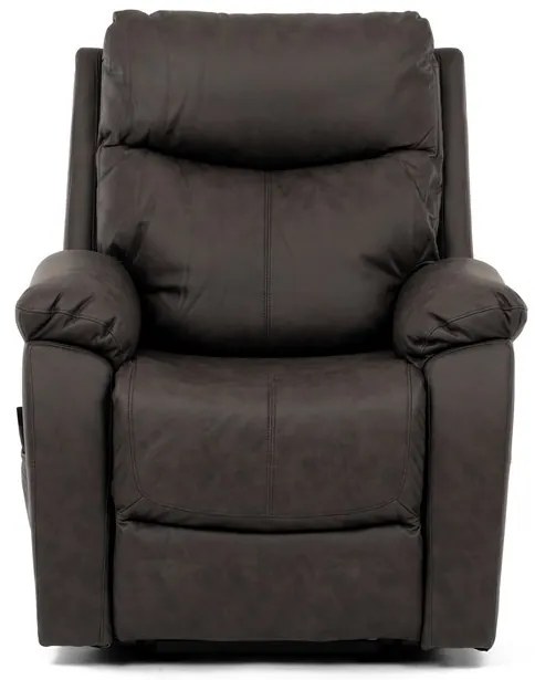 Elektromos vezérlésű barna vintage dönthető fotel. TV-5874 BR