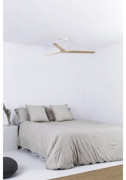 FARO 33810WT - HEYWOOD L mennyezeti ventilátor fa/fehér, 132 cm pr. WT + DO