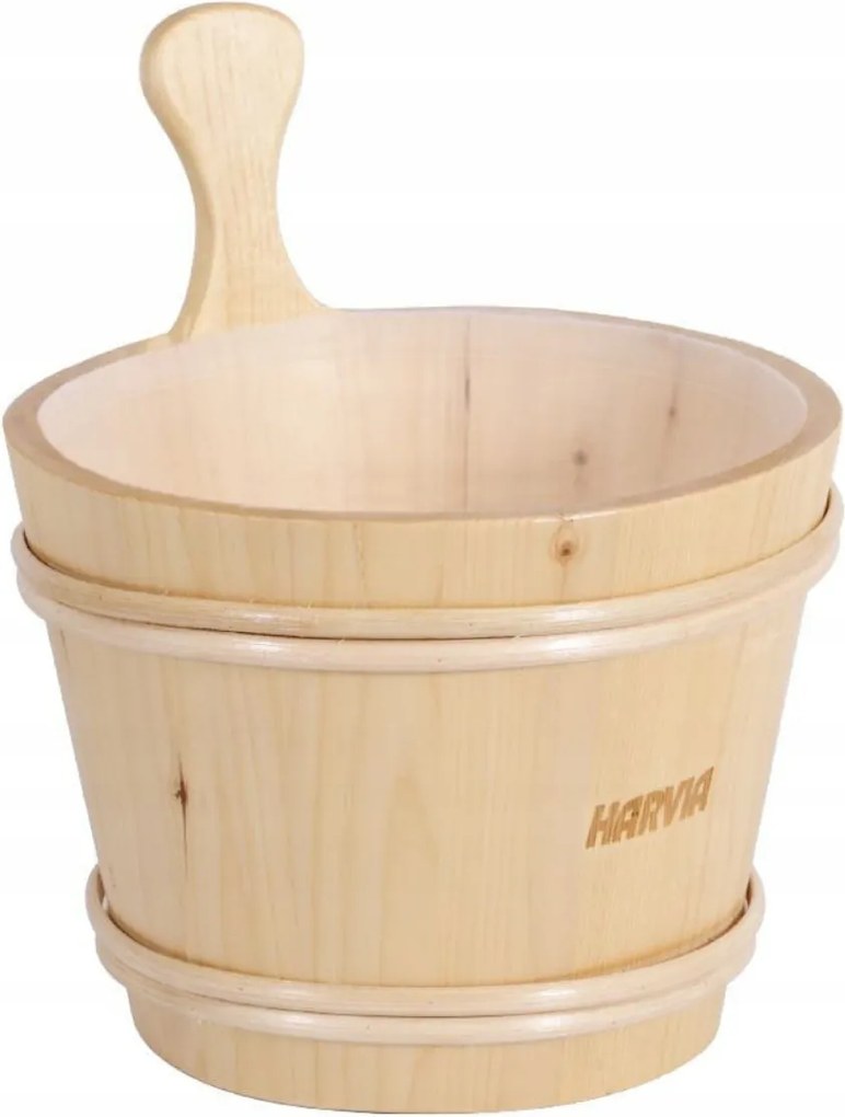 Ceber Szauna Vödör Harvia 7L Fa, Műanyag Betéttel